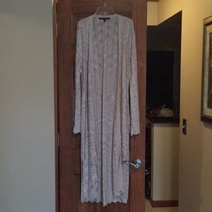 Long duster sweater